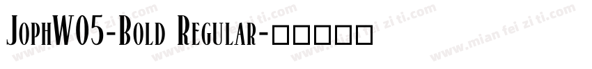 JophW05-Bold Regular字体转换